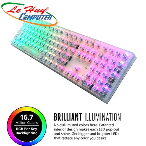 Bàn phím Cooler Master MasterKeys PRO L - CRYSTAL EDITION (Brilliant RGB lighting) PHIÊN BẢN LIMITED