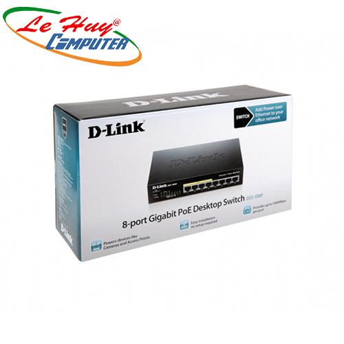 Thiết bị chuyển mạch Switch D-Link DGS-1008P Smart Switch 8-port