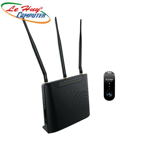 Thiết bị mạng - Router D-Link DSL-2877AL 4PORT WIRELESS chuẩn AC750 tốc độ N300Mbps + AC433Mbps