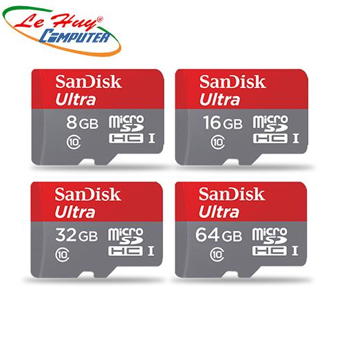 Thẻ nhớ Micro SD SANDISK 64G UNTRA(C10)-100M      Chính hãng