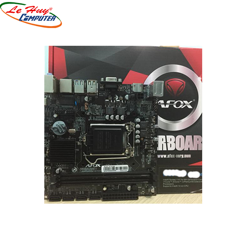 Bo Mạch Chủ - Mainboard AFox H61MA5-V2/1155(VGA/HDM) LAN 1G