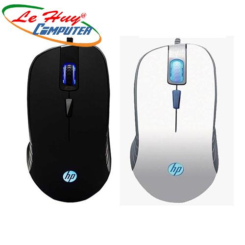 Chuột máy tính HP G100  đen/ trắng Led (USB)