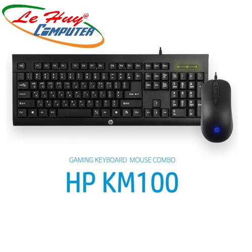 Combo Bàn phím & Chuột HP KM 100 Đen  (USB)