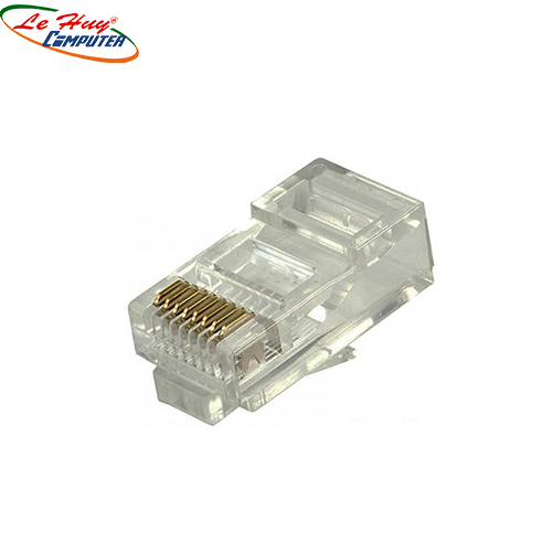 Đầu bấm dây mạng ENSOHO RJ-45 Cat 5e - Vỏ nhựa PS trong suốt- 08 chấu đồng(100cái)
