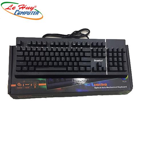 Bàn phím cơ Bosston MK918 USB-PHÍM CƠ LED RGB GAME Chính Hãng