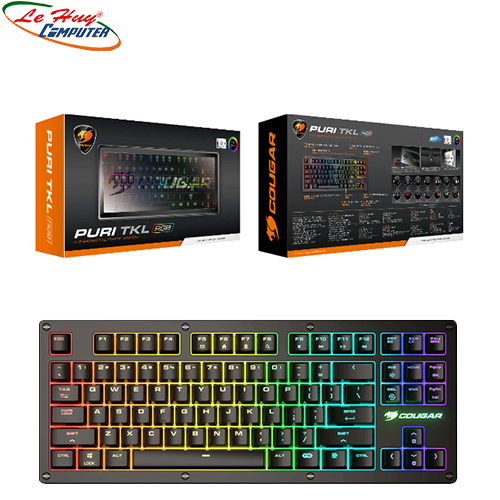 KEYBOARD PURI TKL RGB / Mechanical / RGB / Dust-Proof Cover / Ten-Key Less
