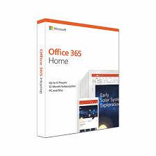 Phần mềm bản quyền/ Office 365 Home English APAC EM Subscr 1YR Medialess P4 (6GQ-00968)