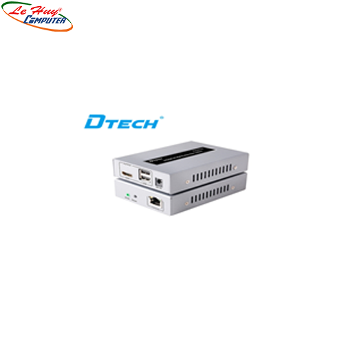 Hộp nối dài HDMI (100m)-> Lan+USB Dtech (DT7054A)