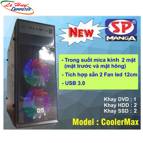 CASE SP COOLERMAX (2 FAN)