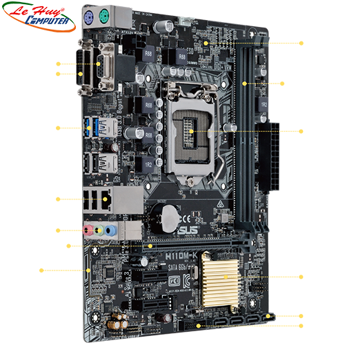 Bo Mạch Chủ - Mainboard Asus H110M-K(DVI/VGA) CTY