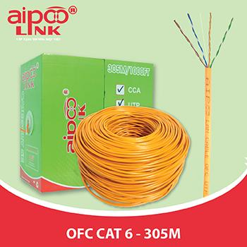CÁP MẠNG Aipoolink S-FTP OFC CAT6 - Siêu chống nhiễu Đồng 100% - Màu cam