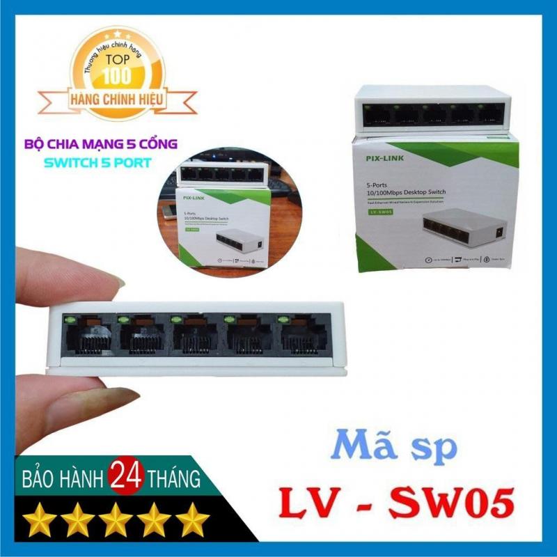 Switch Pix-Link LV-SW05  5-Port ( 100M )-Chính Hãng