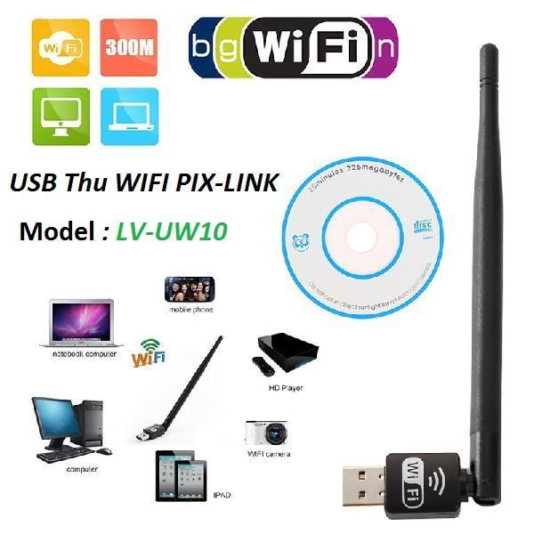 USB Thu Wifi Pix-Link LV-UW10 ( Anten Dài) -Chính Hãng