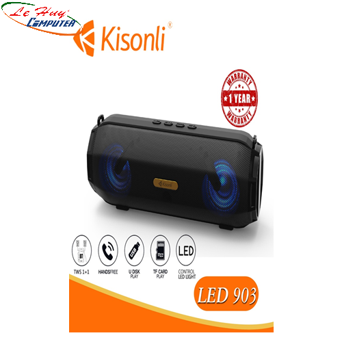 Loa Kisonli Bluetooth LED-903