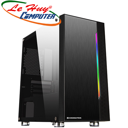 Vỏ máy tính Xigmatek GEMINI (RGB STRIP NO FAN)- BLACK