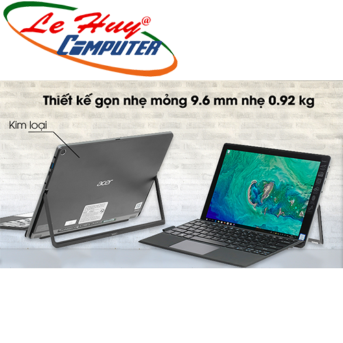 Máy Tính Xách Tay/Laptop Acer Switch SW512-52P-34RS/i3-7130U/4GB RAM/128GB SSD/Intel HD Graphics/12