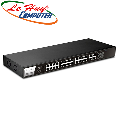 Thiết bị chuyển mạch Switch Draytek VigorSwitch P1280 24 Port Gigabit