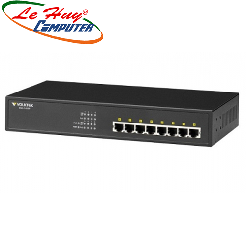 Thiết bị chuyển mạch Switch VOLKTEK NSH-1408P 8 Port Gigabit