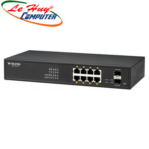 Thiết bị chuyển mạch Switch VOLKTEK NSH-2410P 8 Port Gigabit