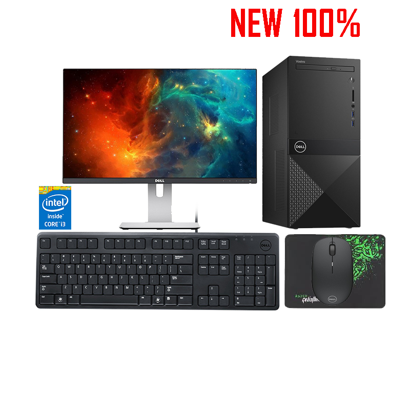 Máy tính để bàn/PC Dell Vostro 3670 MT i3-9100/4GB/HDD 1TB/Graphics 630/Ubuntu