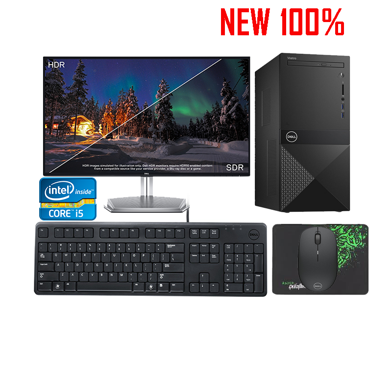 Máy tính để bàn/PC Dell Vostro 3670 MT i5-9400/4GB/1TB/DVDRW/K&M