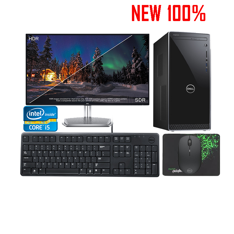 Máy tính để bàn/PC Dell Inspiron 3470 i5-9400/8GB/1TB/DVDRW/K&M