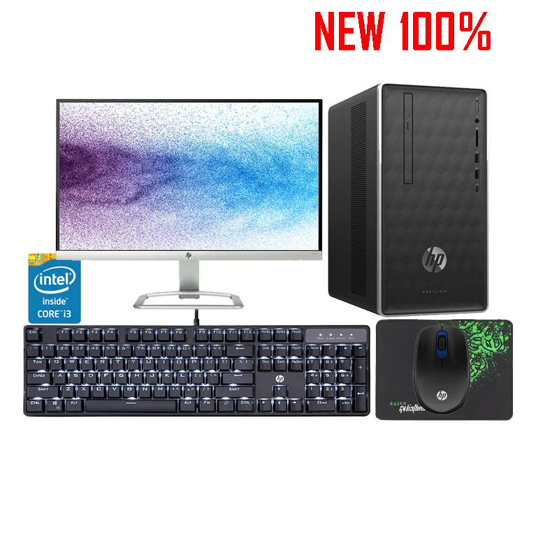 Máy tính để bàn/PC HP Pavilion 590-p0117l i3-9100/4GB/1TB HDD/Intel UHD Graphics/FreeDos