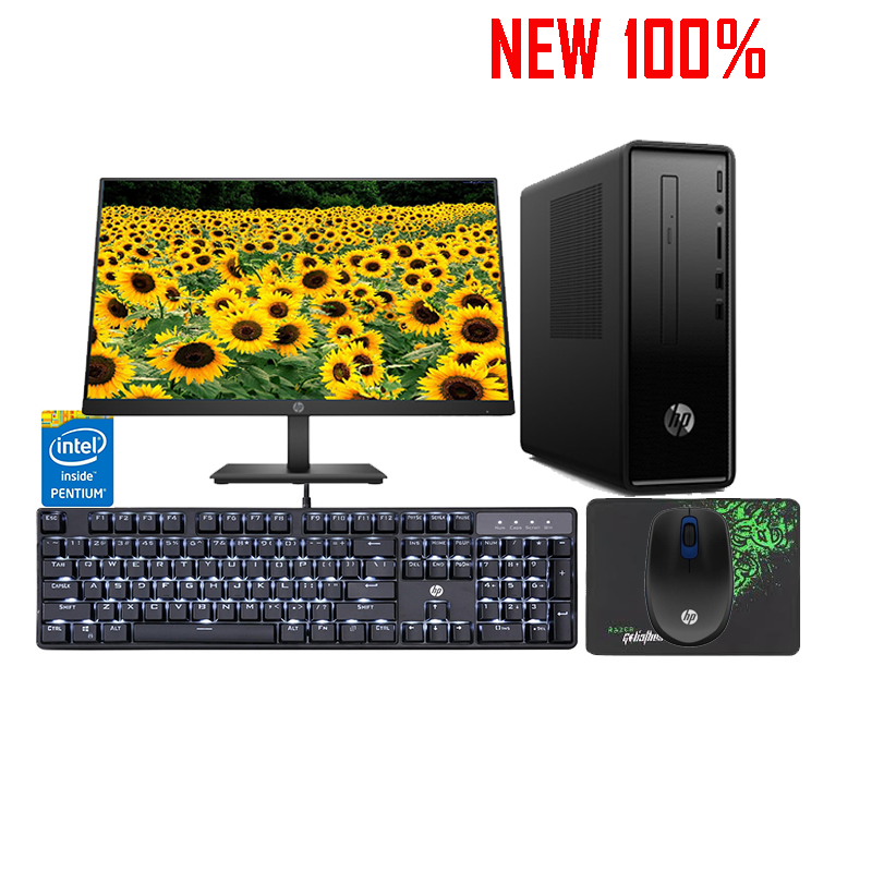 Máy tính để bàn/PC HP 390-0023d Pentium G5400/4GB/500GB HDD/Intel UHD Graphics/Win 10 Home 64