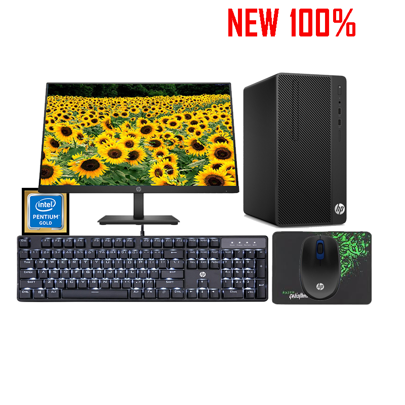 Máy tính để bàn/PC HP 280G4 MT Pentium Gold G5500/4GB/500GB HDD/Intel UHD Graphics/FreeDos