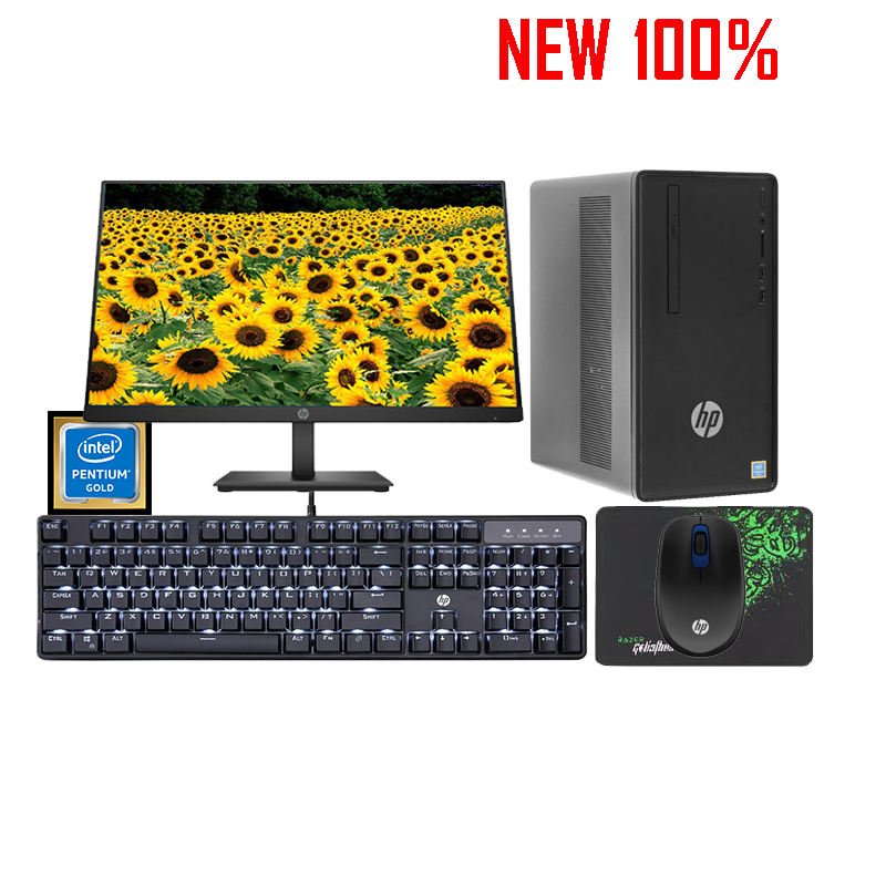 Máy tính để bàn/PC HP 390-0010d Pentium Gold G5420/4GB/1TB HDD/Intel UHD Graphics/Win 10 Home 64
