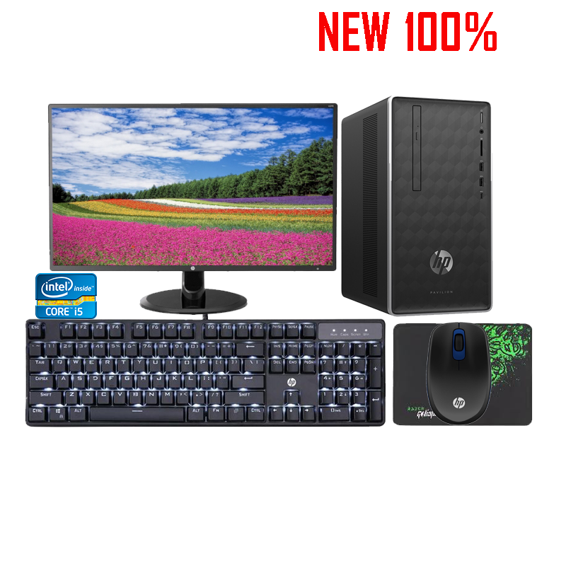 Máy tính để bàn/PC HP Pavilion 590-p0111d i5-9400/8GB/1TB HDD/Intel UHD Graphics/Win 10 Pro 64