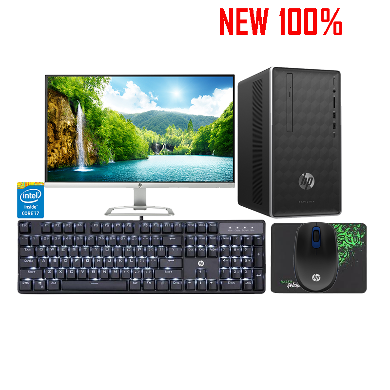 Máy tính để bàn/PC HP Pavilion 590-p0079d i7-8700/8GB/1TB HDD/GT730 Graphics 2GB/Win 10 Home 64
