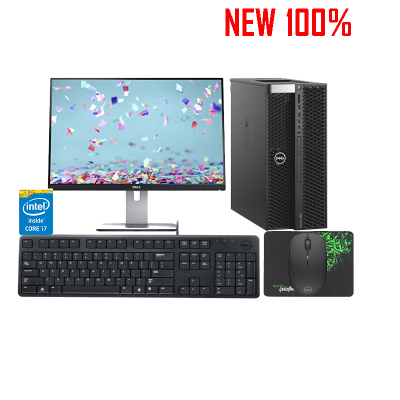 Máy trạm Workstation Dell Precision 3630 Tower/i7-8700/16GB/1TB HDD/NVIDIA Quadro P1000/Ubuntu Linux/Dell 24 inch U2415H