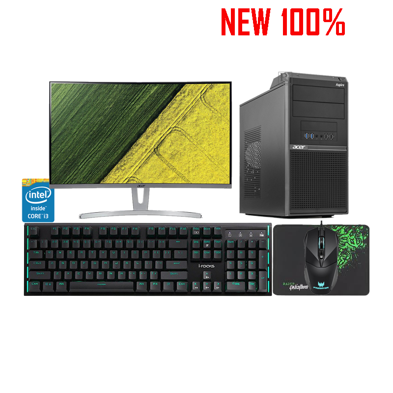 Máy Tính Để Bàn/PC Acer M230 Core i3-8100/4GB/1TB HDD/Intel UHD Graphics/Endless