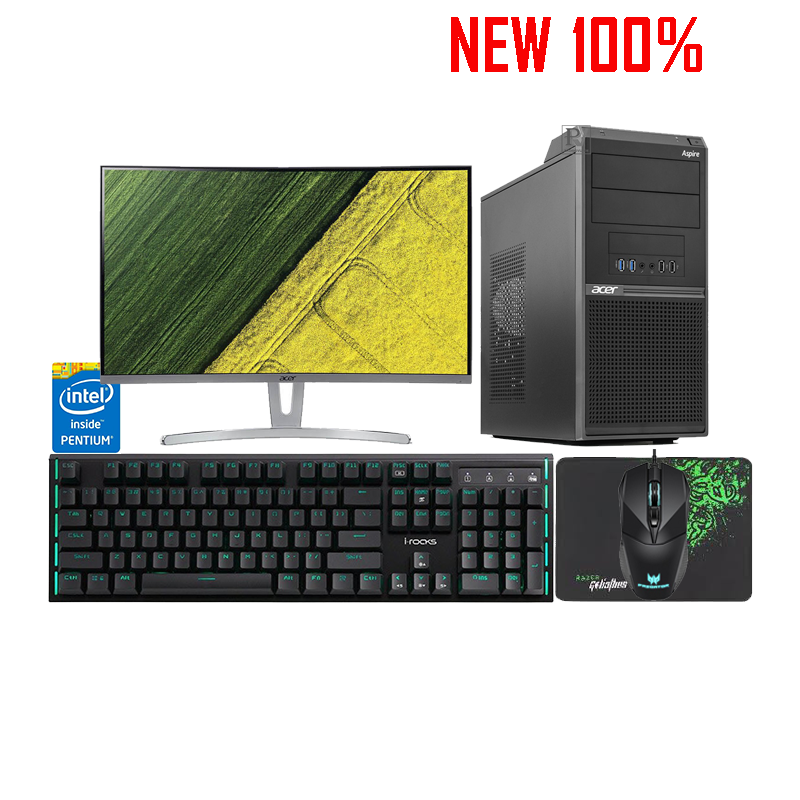 Máy Tính Để Bàn/PC Acer M230 Pentium G5400/4GB/1TB HDD/Intel UHD Graphics/Endless