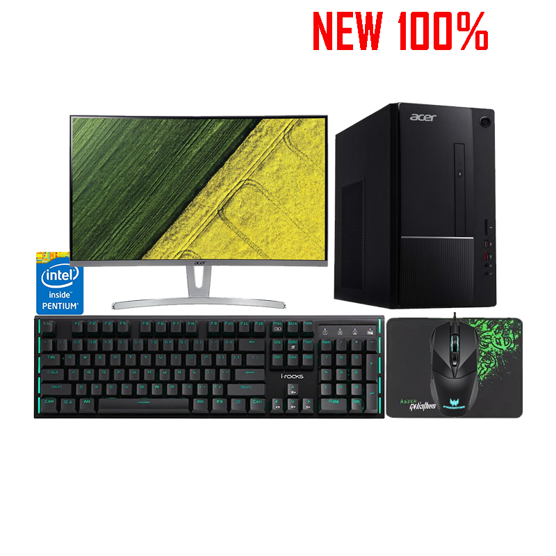Máy Tính Để Bàn/PC Acer TC-865 Pentium G5420/4GB/1TB HDD/Intel UHD Graphics/Endless