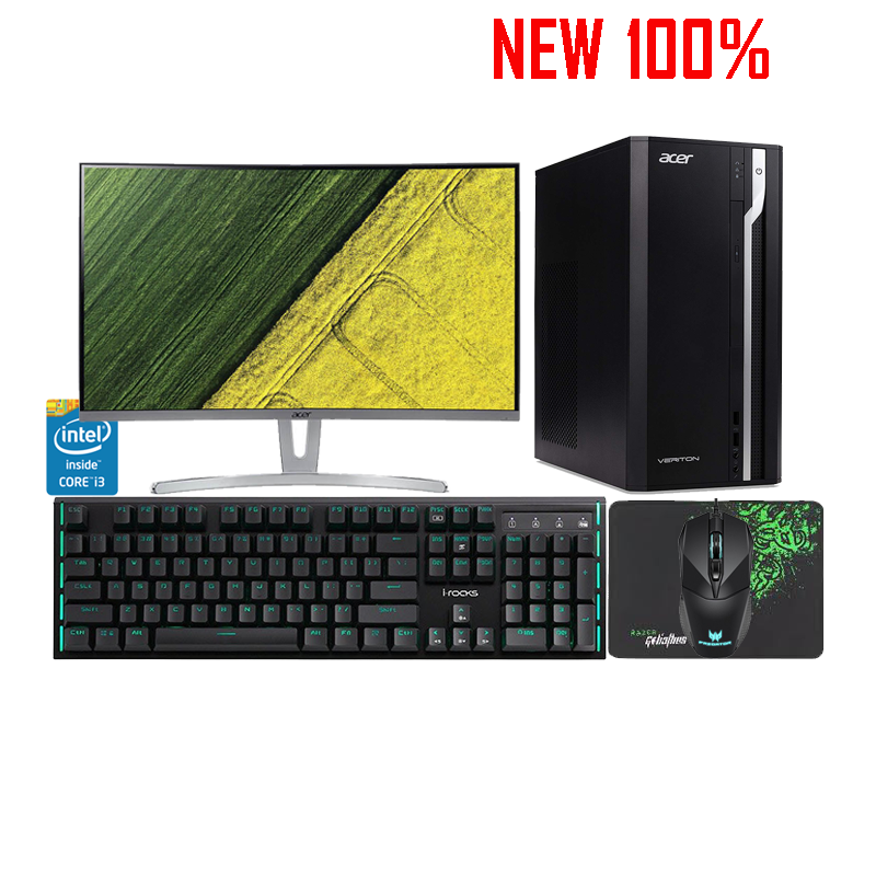 Máy Tính Để Bàn/PC Acer VES2710G I3-7100/4GB/1TB HDD/Intel HD Graphics/Free DOS