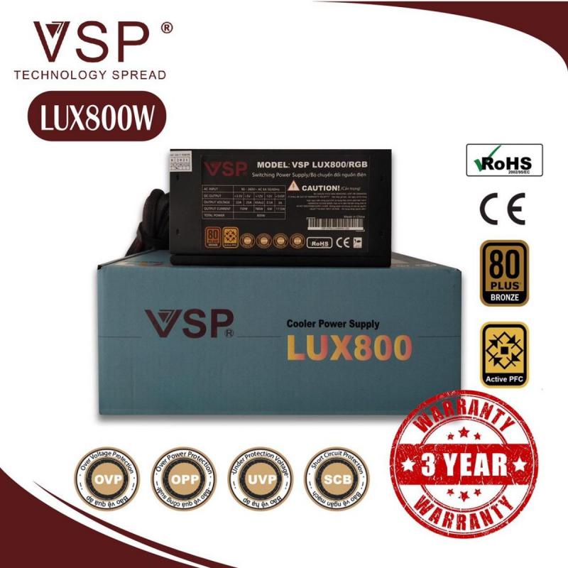 Nguồn máy tính VSP LUX ATX 800W - LED RGB