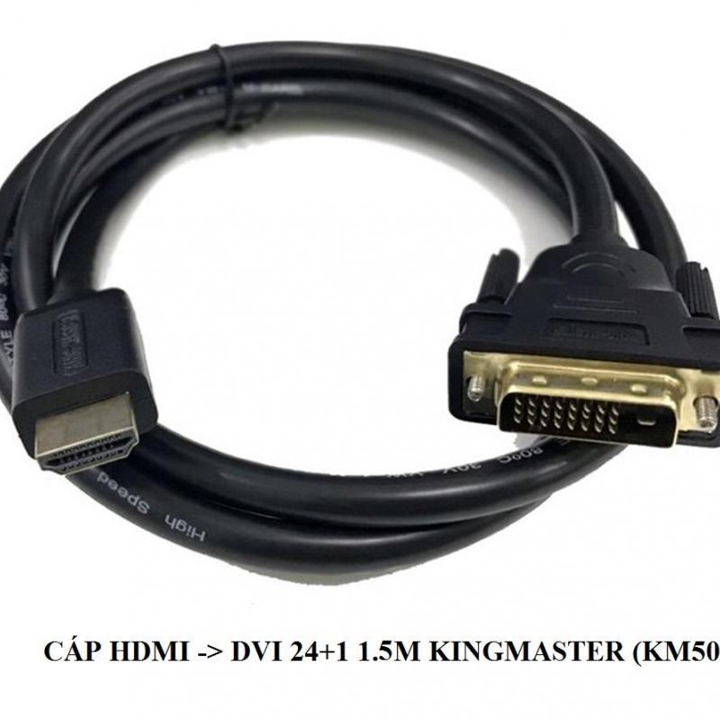 Cáp HDMI to DVI 24+1 1.5m Kingmaster(KM501)