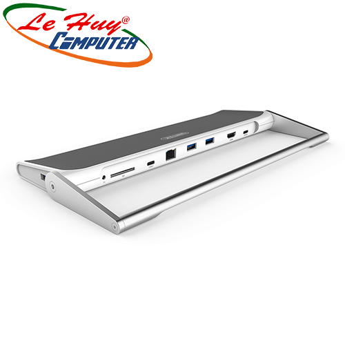 DOCK TYPE-C -> 3 USB 3.0 + HDMI + LAN + SD 4.0 UNITEK (Y-3708)
