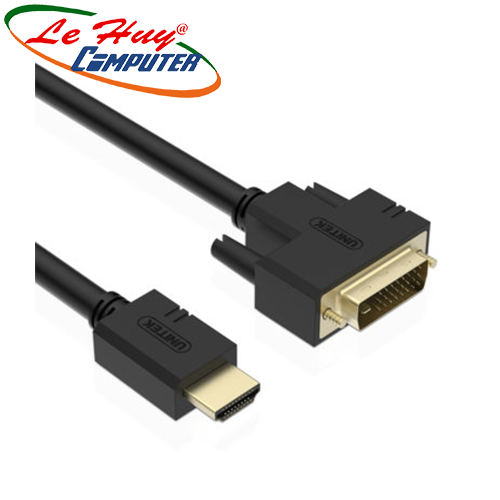 Cable HDMI->DVI (24+1)5m Unitek Y-C 220A 2K