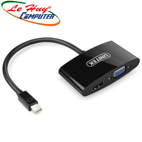Cáp Mini Displayport -> VGA + HDMI Unitek (Y - 6328BK)