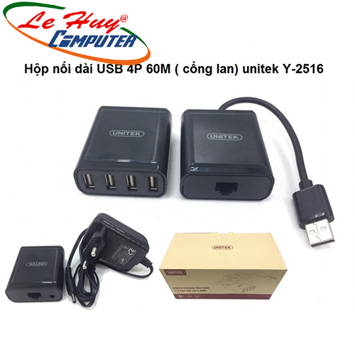 Cáp Nối Dài USB 4P (Cổng lan 60m) Unitek (Y-2516)