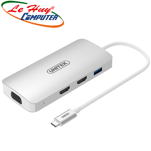 Cáp Type-C -> USB (3.0)/2P HDMI /VGA Unitek (Y9116)