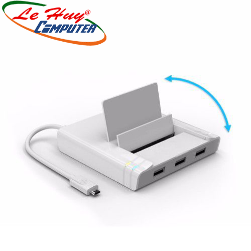 Hub USB 2.0 3 Ports + LAN + OTG Dock Unitek (Y - 2175)