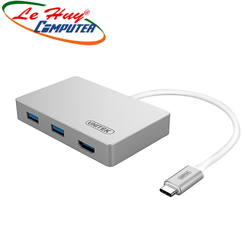 Hub USB 3.0 2 Ports +HDMI Unitek  (Y - 3707)Type-C