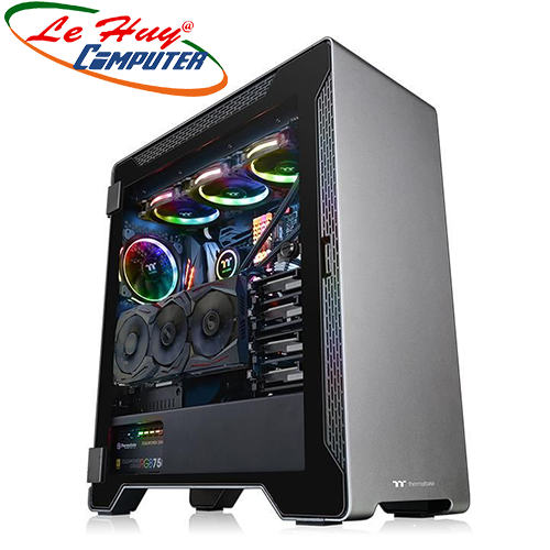 Vỏ máy tính Thermaltake A500 Aluminum Tempered Glass Space Gray