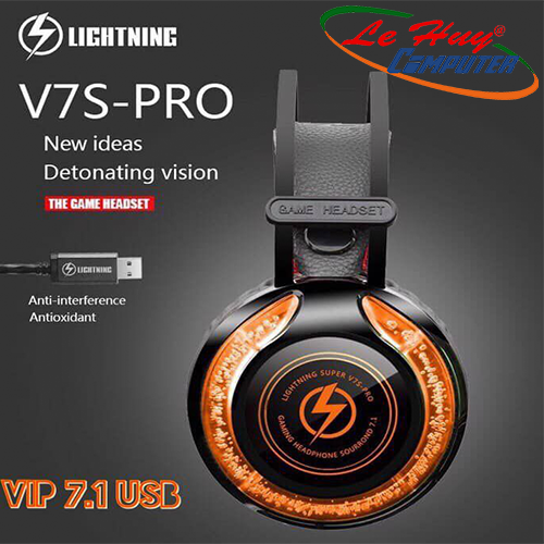 Tai nghe Lightning V7S PRO LED RGB 7.1 USB