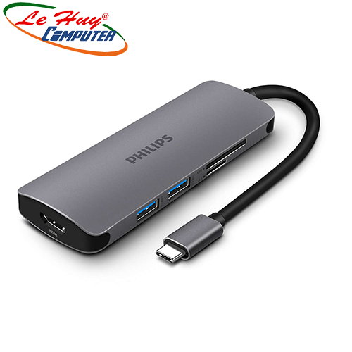 Hub Type C 3.1 -> USB3.0*2 + HDMI + SD + C Female Adapter Philips DLK5516C/94