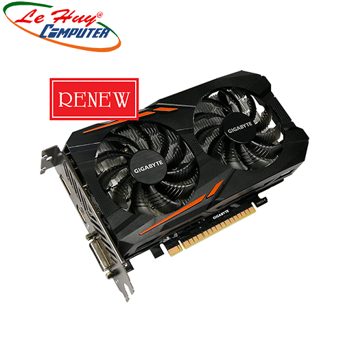 Card Màn Hình - VGA GIGABYTE GTX 1050 2G 2 FAN  renew 3năm